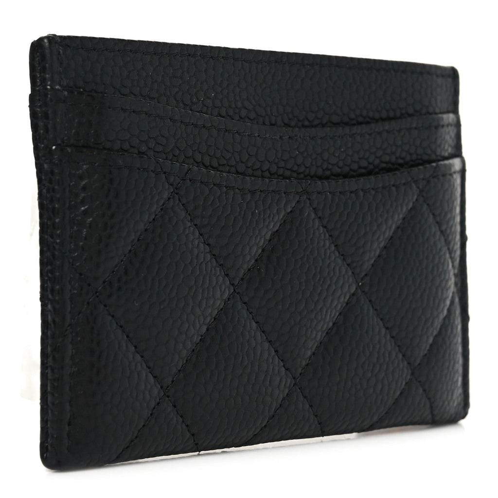 Caviar Quilted  Holder Black