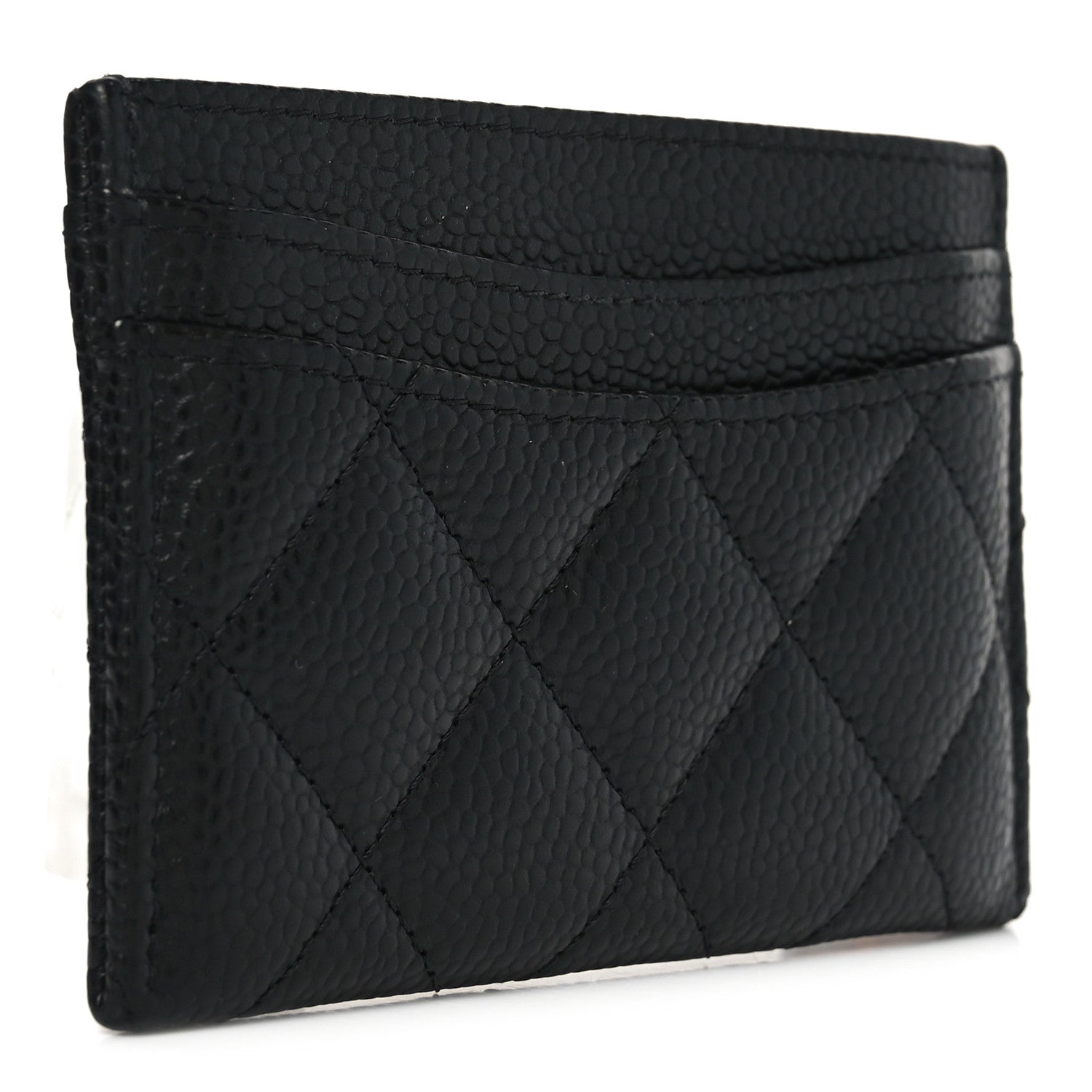 Caviar Quilted  Holder Black