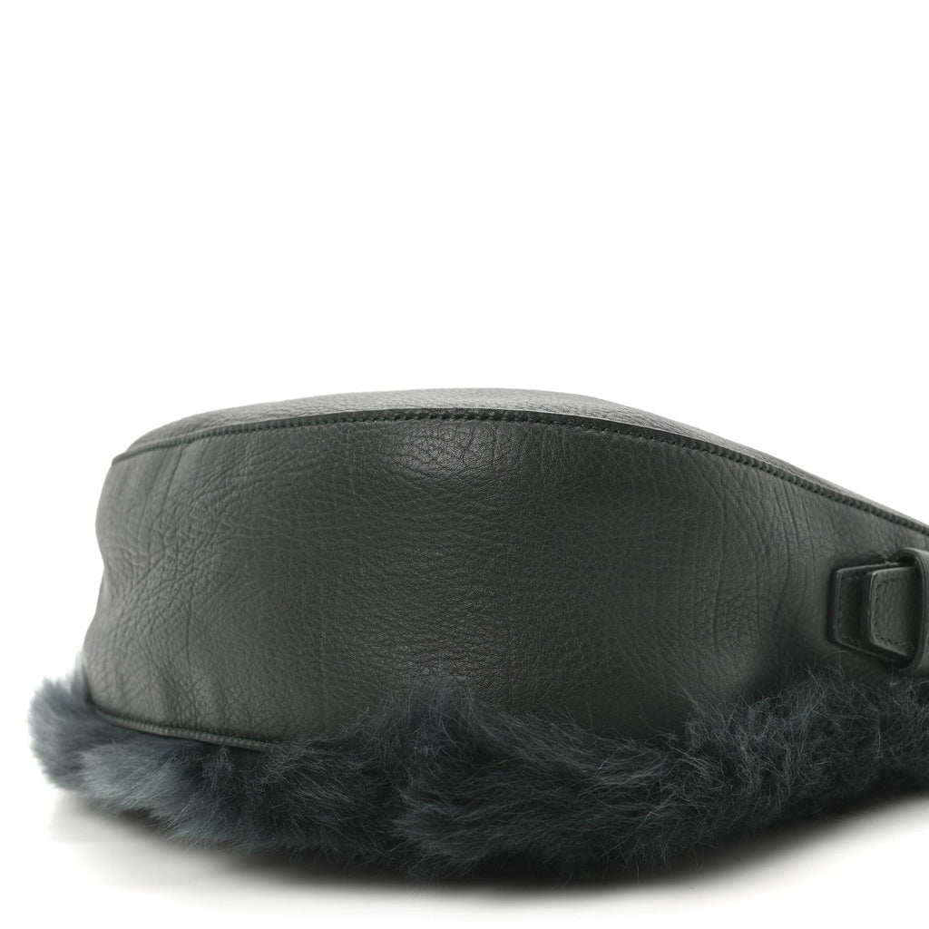 Shearling Small Knight Crossbody Bag Vine