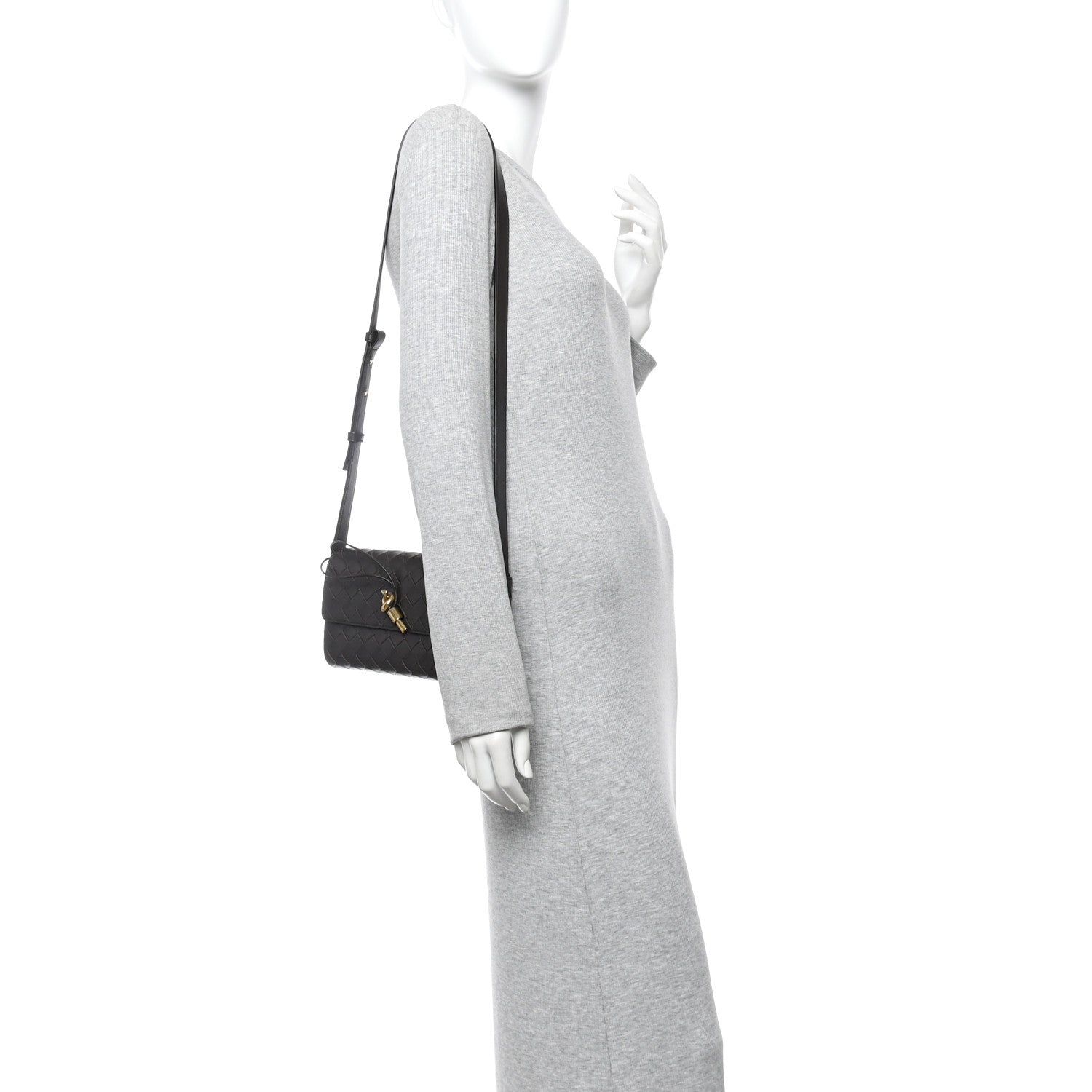 Nappa Intrecciato Mini Andiamo Crossbody Bag  Fondant
