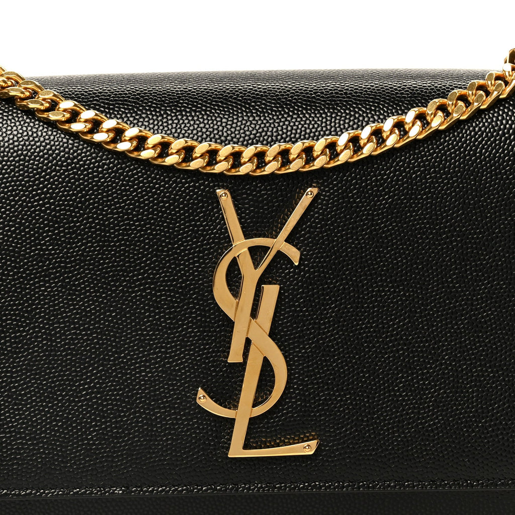 Grain De Poudre Small Monogram Kate Satchel Black