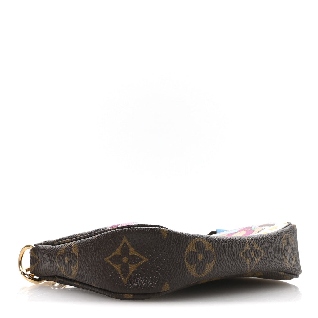Monogram 2022 Christmas Animation Tokyo Mini Pochette Accessories Blue