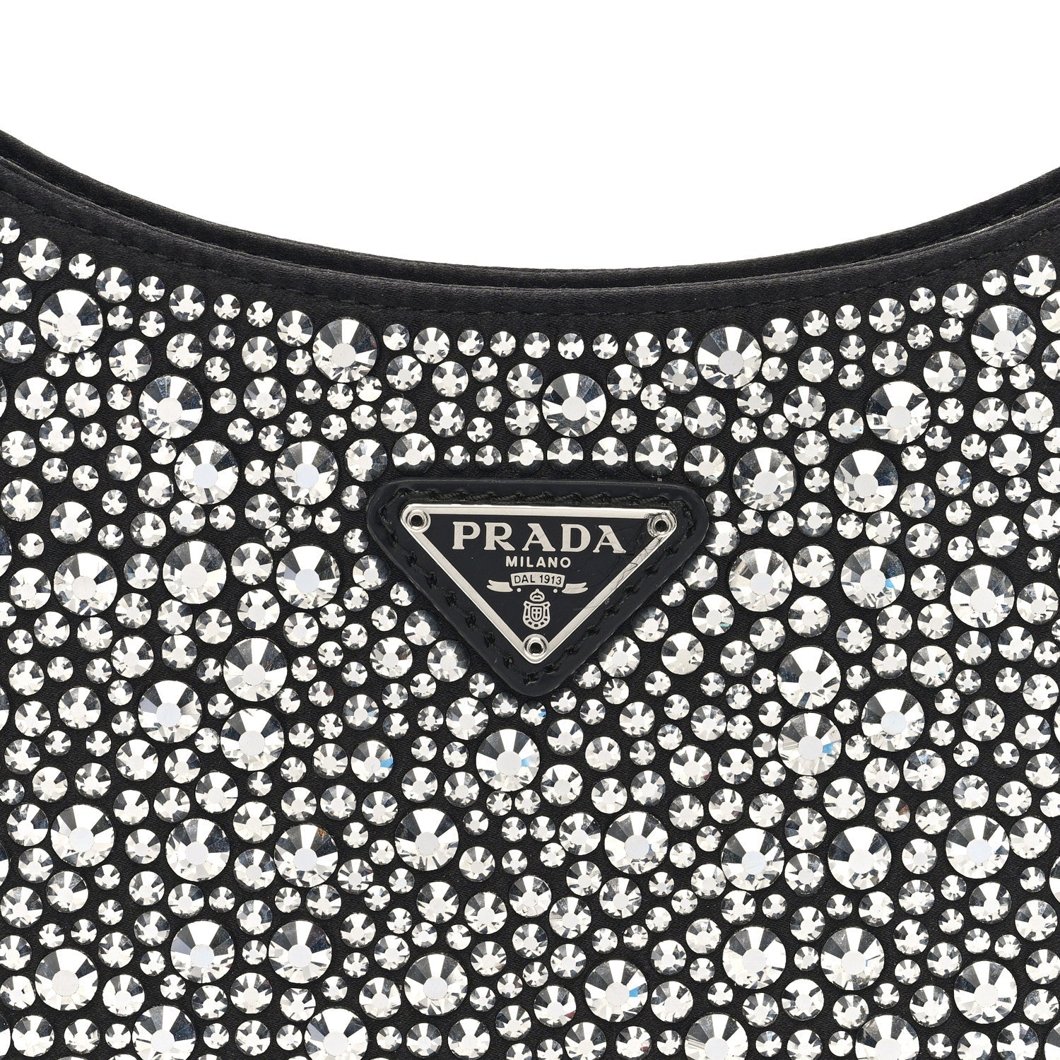 Satin Crystal Cleo Adjustable Strap Shoulder Bag Metal