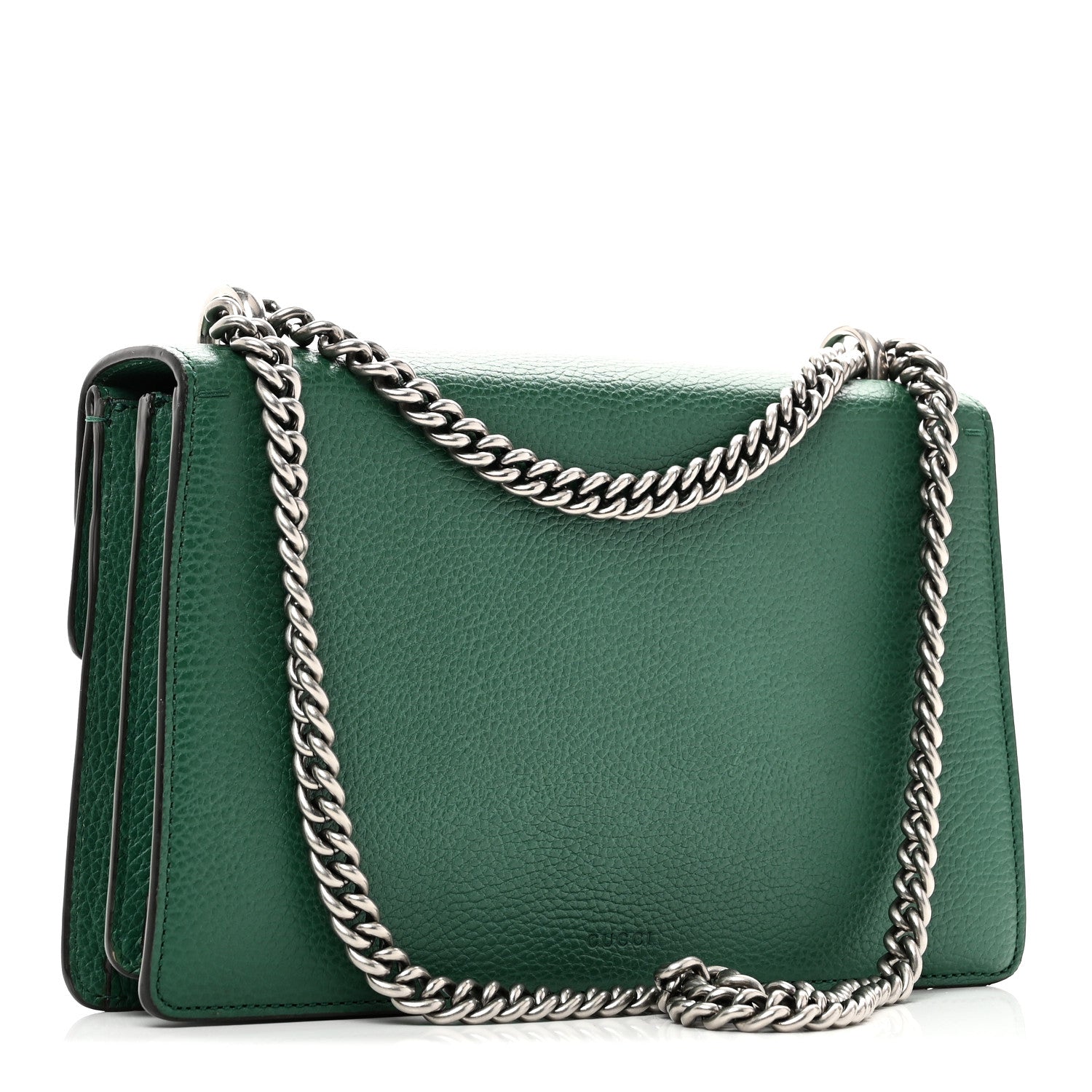 Pebbled Calfskin Small Dionysus Shoulder Bag Emerald
