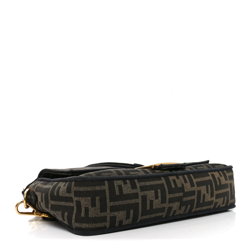 Fabric Jacquard FF 1974 Medium Baguette Tobacco Moro Black