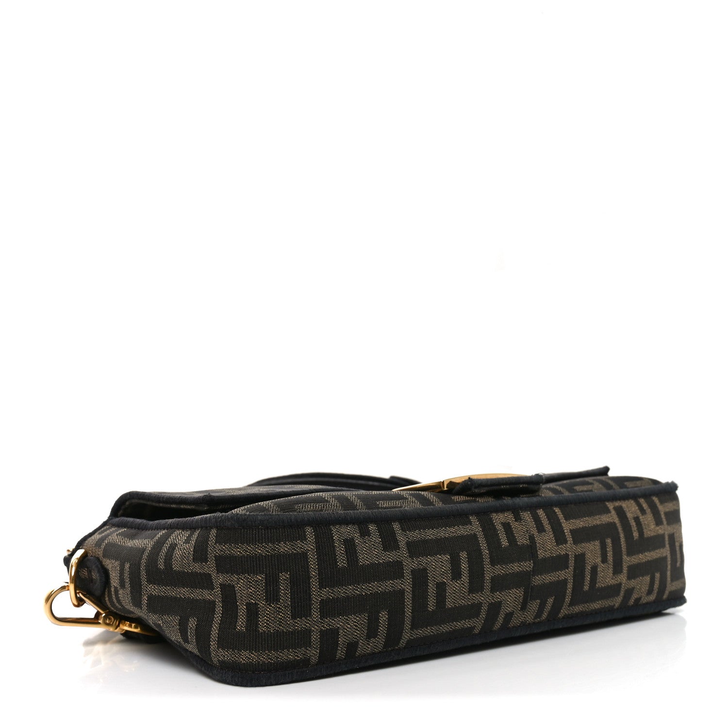 Fabric Jacquard FF 1974 Medium Baguette Tobacco Moro Black
