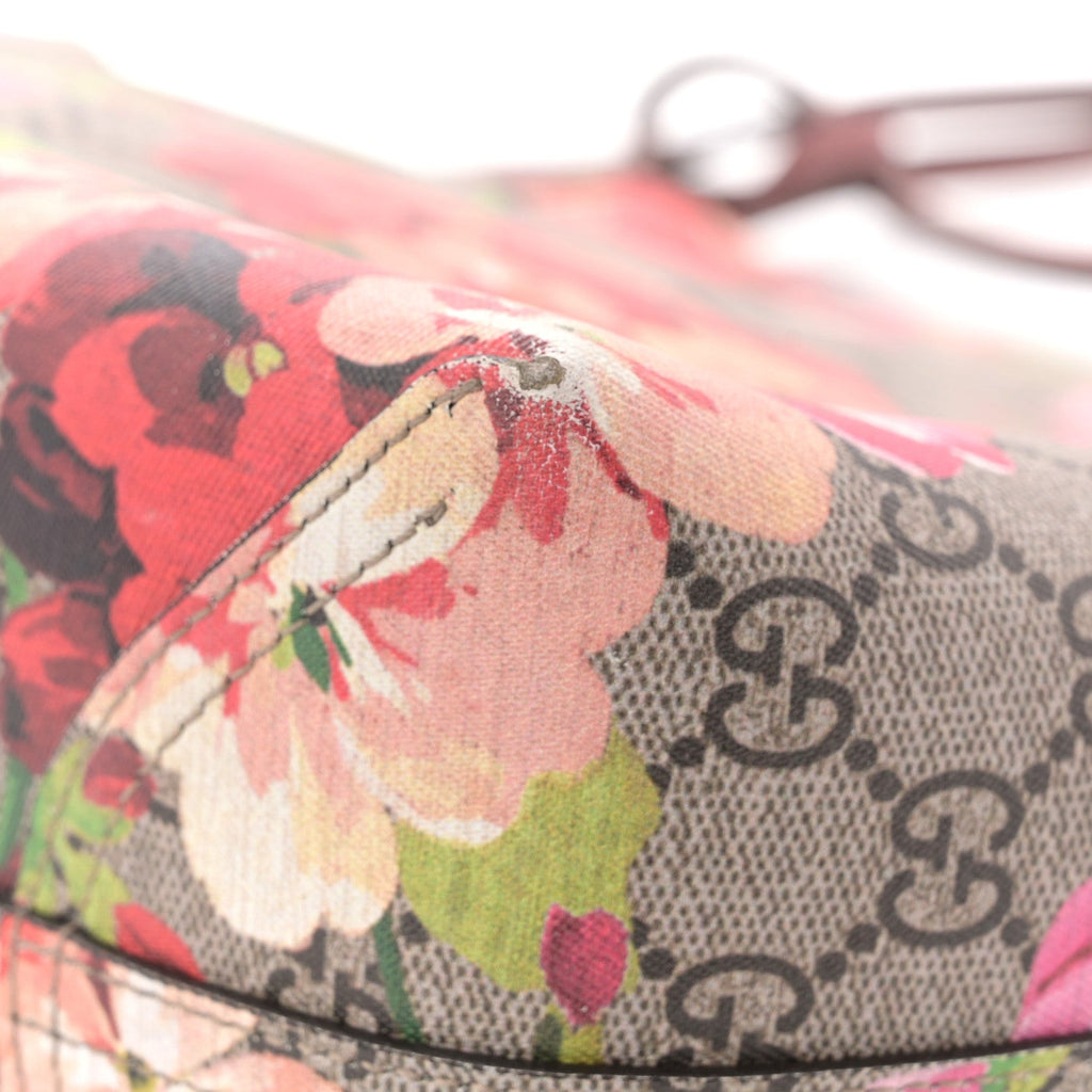 GG Supreme Monogram Blooms Medium Reversible Tote Beige Multicolor Dry Rose