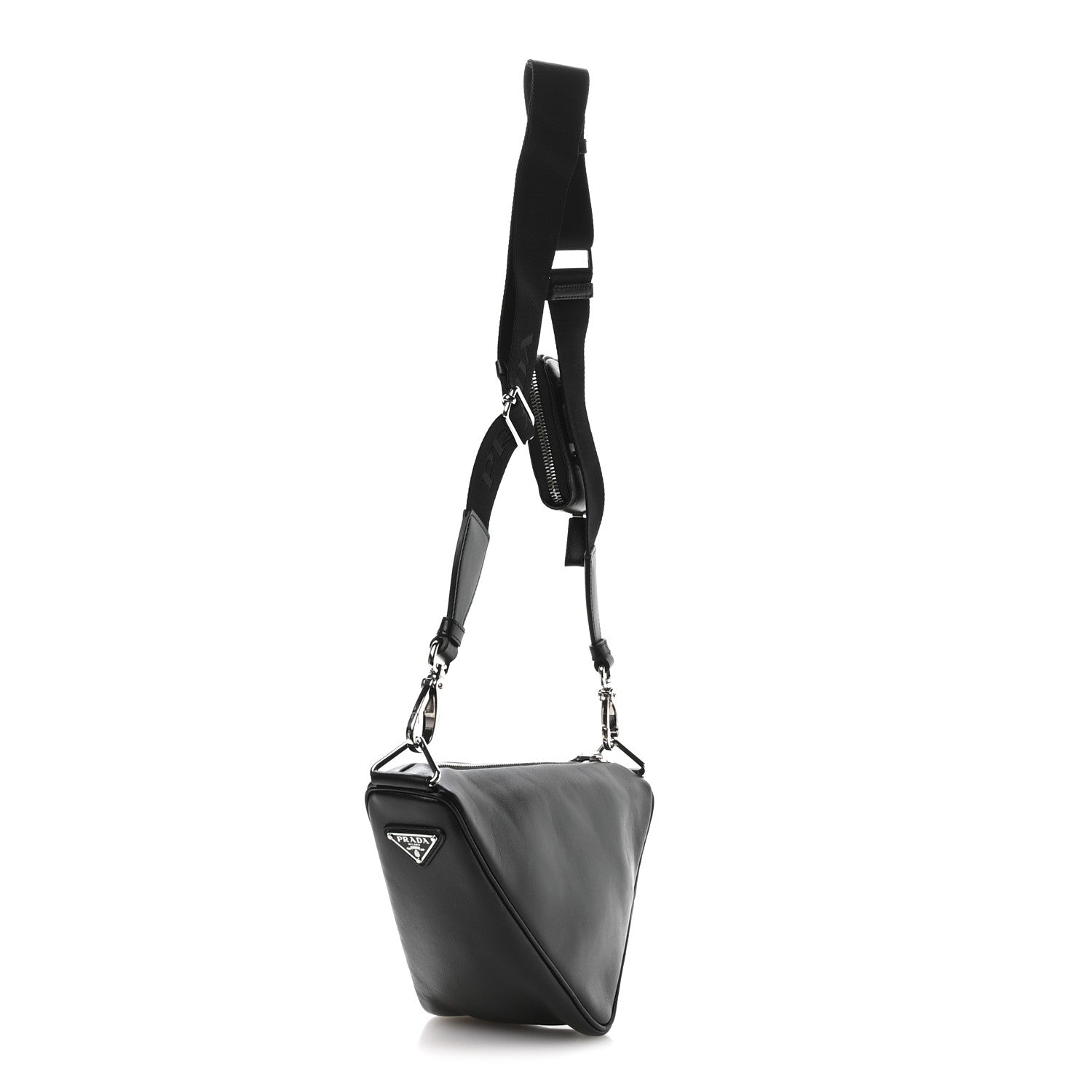Grace Lux Triangle Shoulder Bag Black