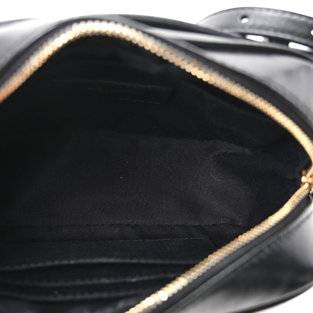 Calfskin Matelasse Monogram Lou Belt Bag Black