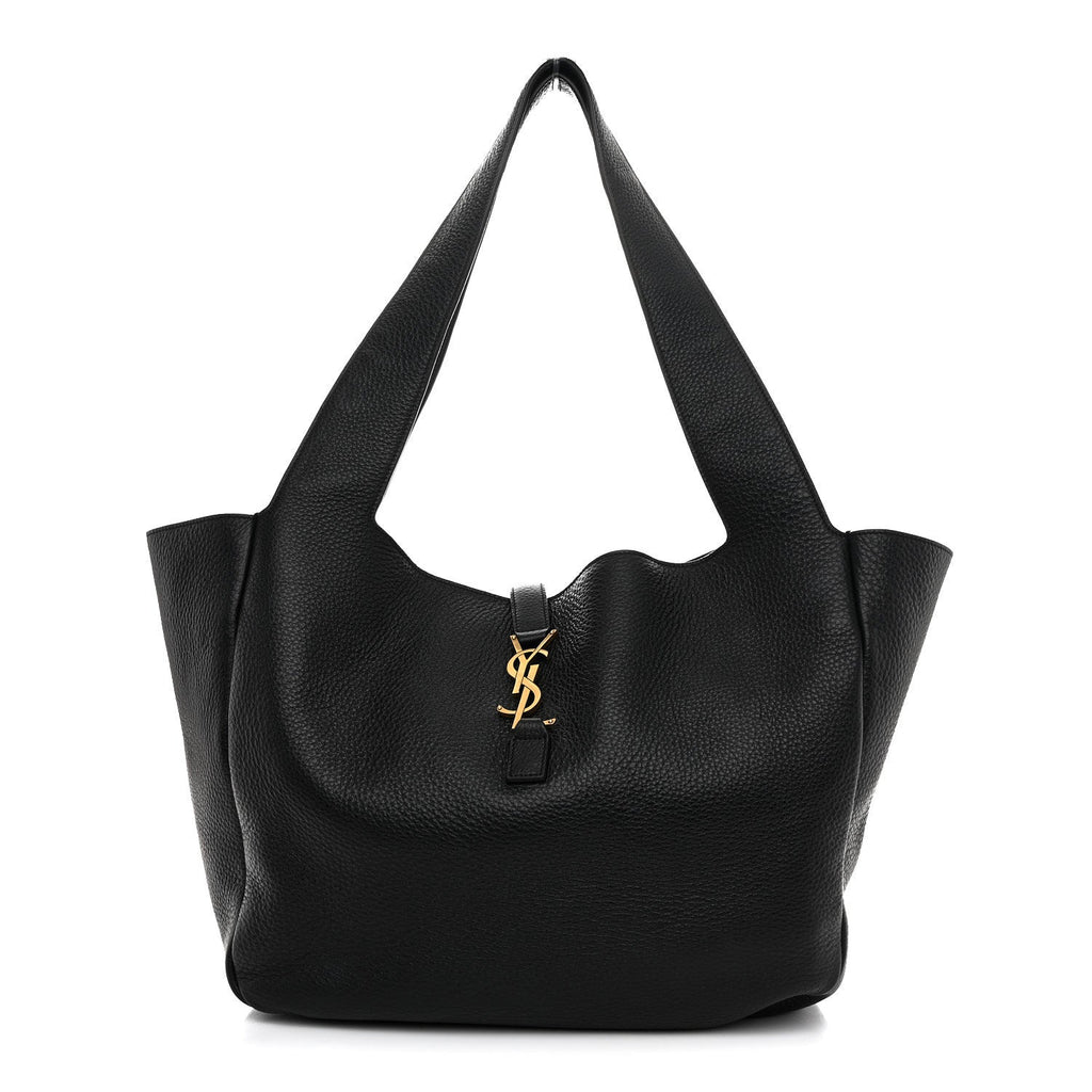 Grained Deerskin Bea Tote Black