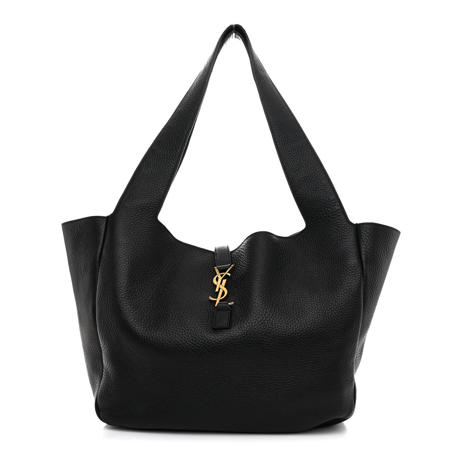 Grained Deerskin Bea Tote Black