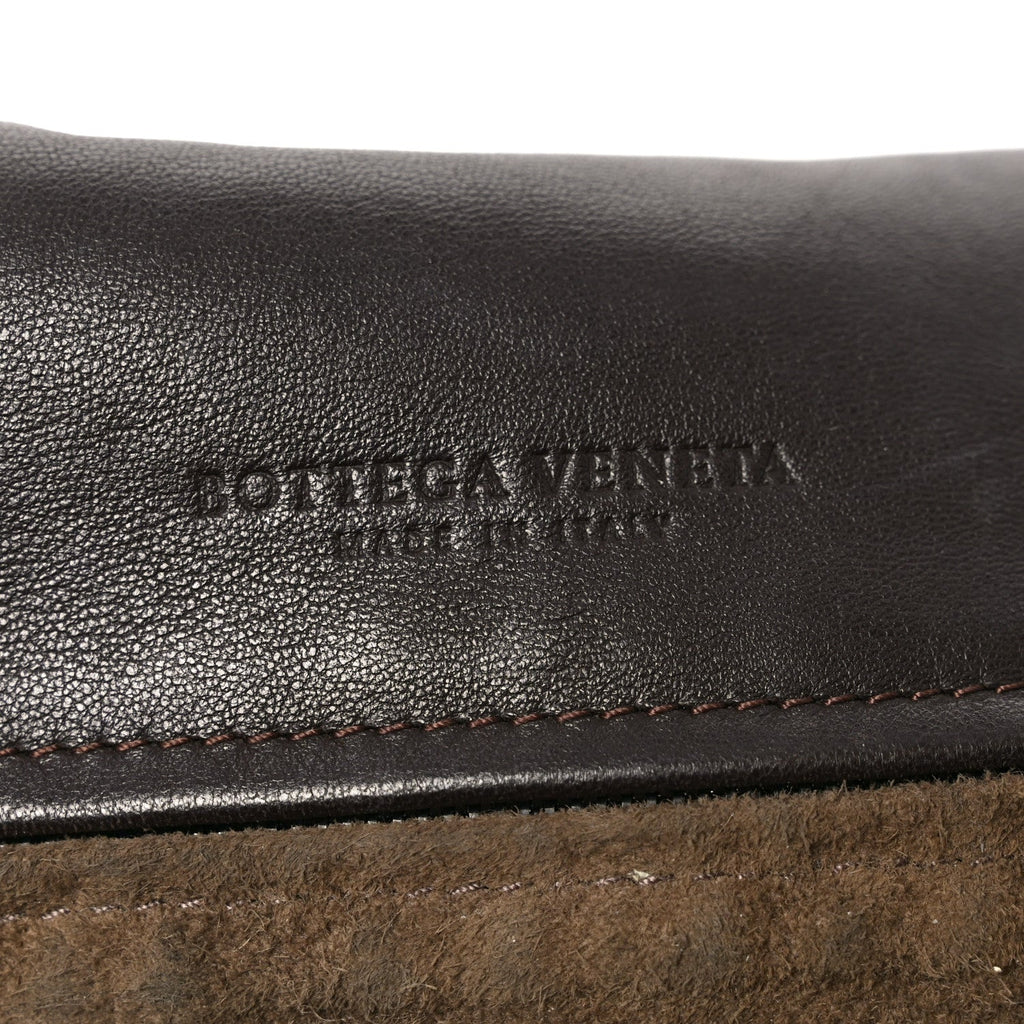 Nappa Intrecciato Messenger Bag Ebano