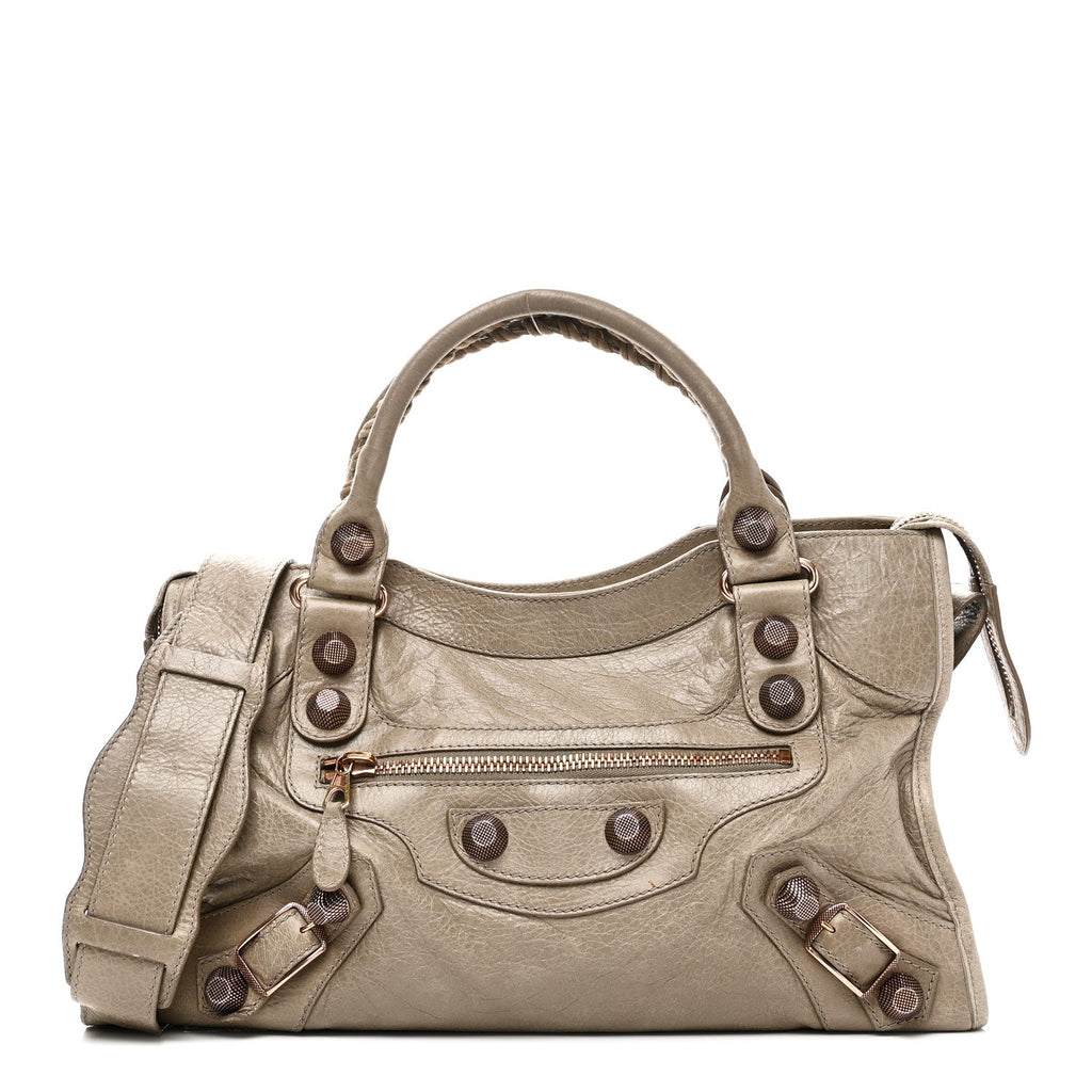 Agneau Giant 21 Rose Gold Hardware City Papyrus