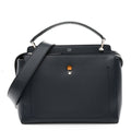 Vitello Baltico Dolce DotCom Satchel Navy Yellow