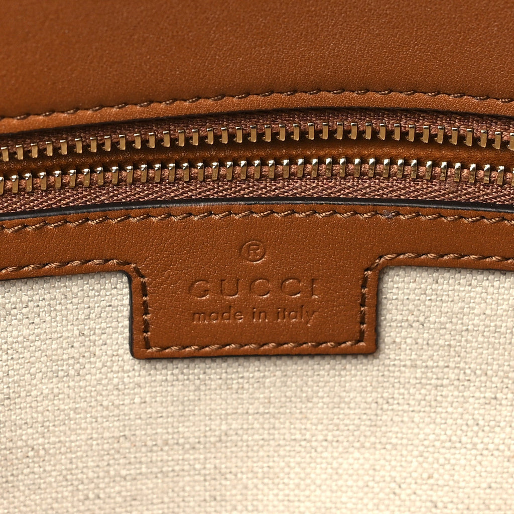 Roxy Calfskin Medium Blondie Top Handle Bag Brown