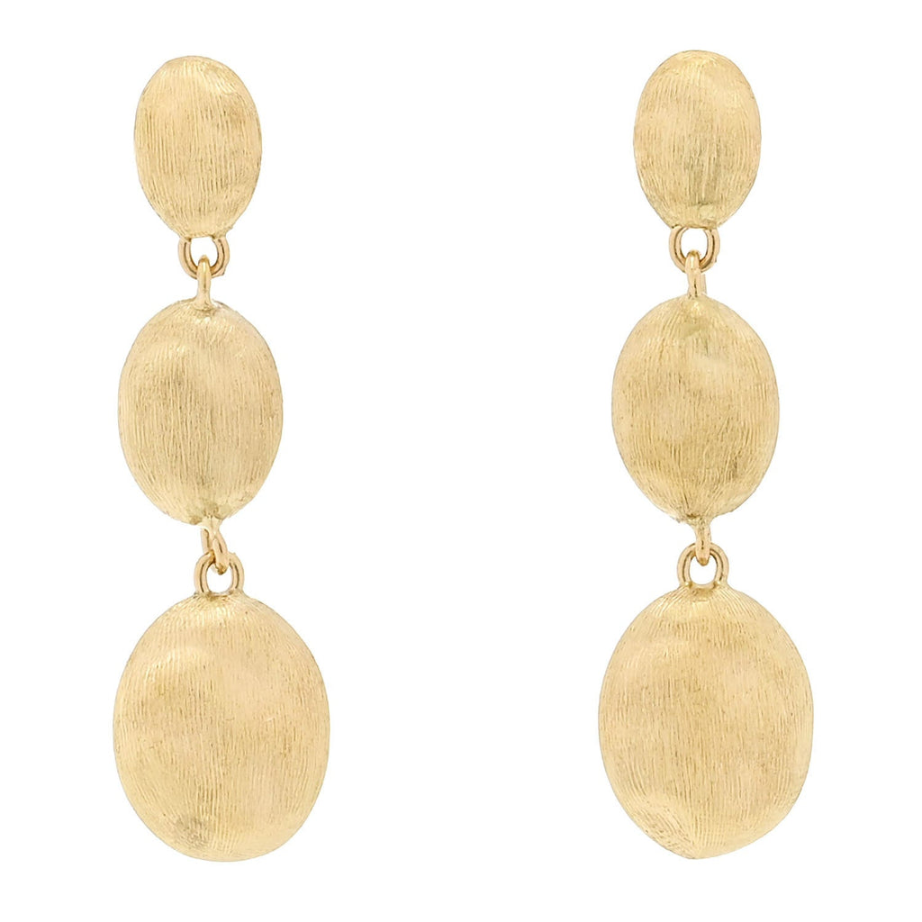 18K Yellow Gold Siviglia Triple Drop Earrings