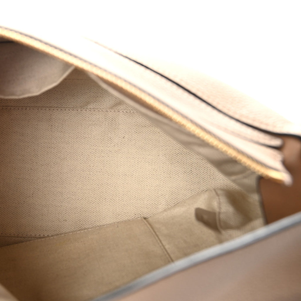 Grained Calfskin Medium Puzzle Bag Sand Mink