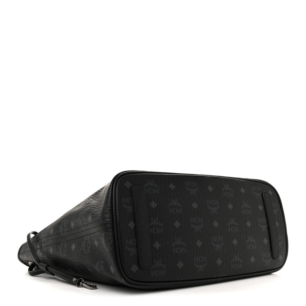 Visetos Medium Liz Reversible Shopper Tote Black