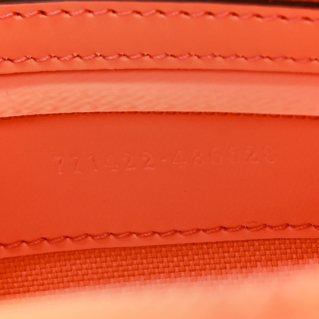 Rubber Effect Monogram GG Belt Bag New Orange Fluo