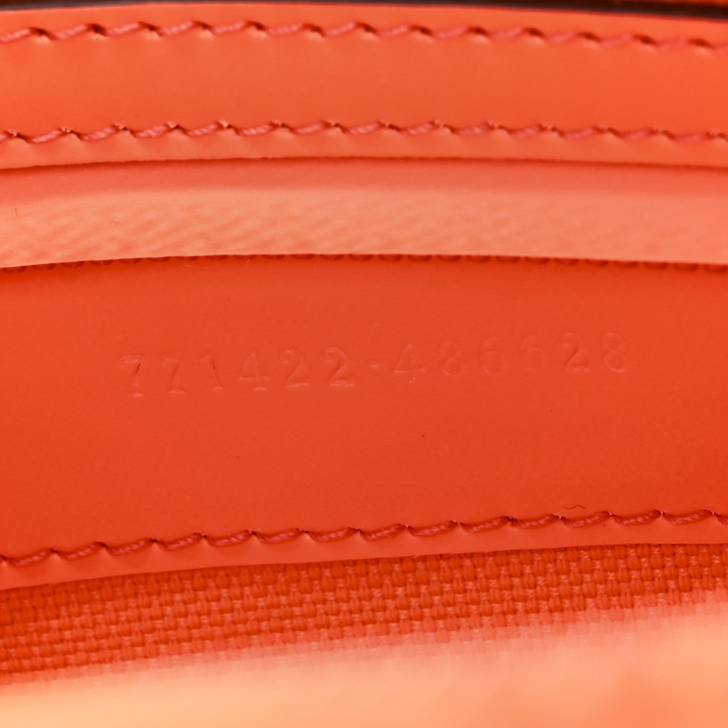Rubber Effect Monogram GG Belt Bag New Orange Fluo