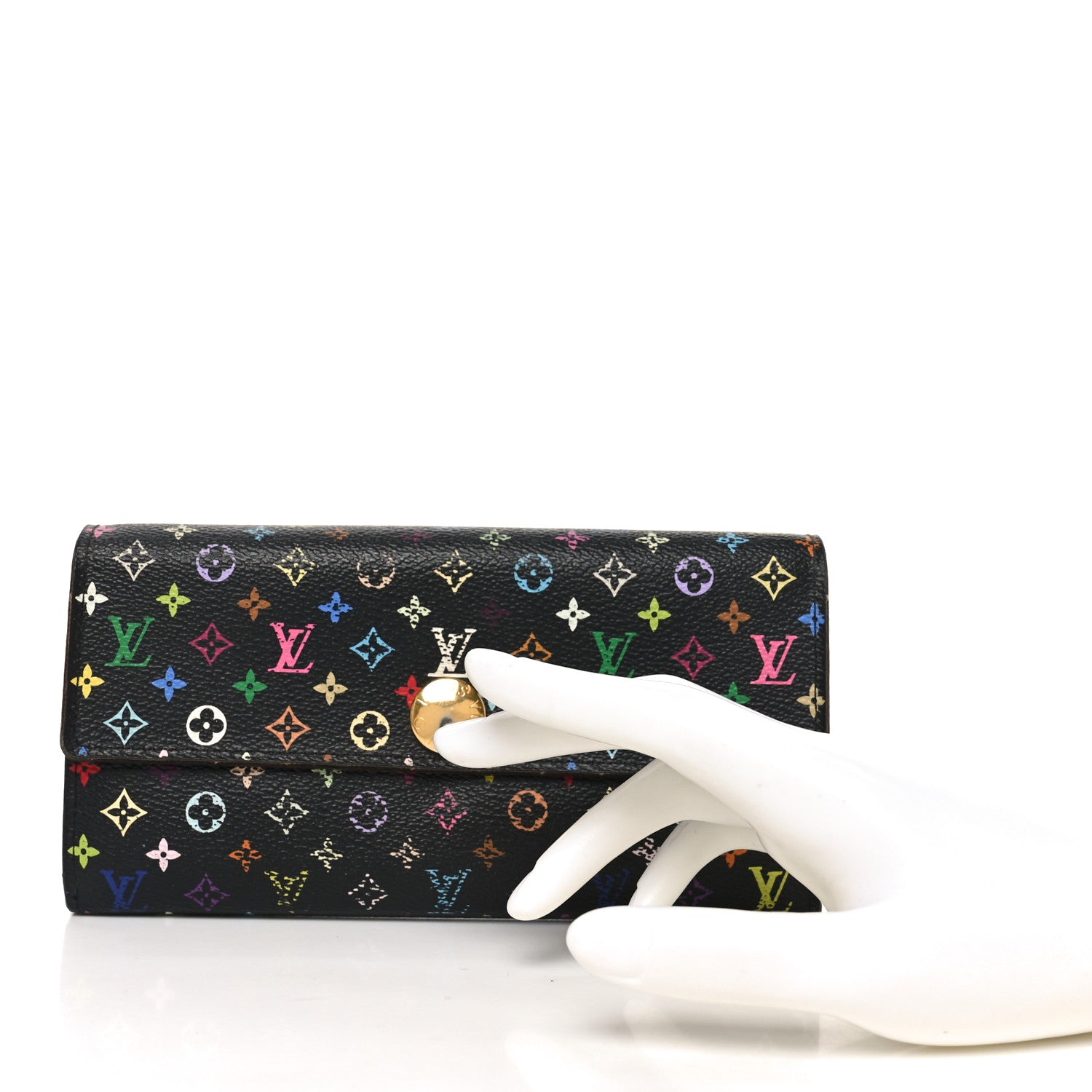 Monogram Multicolor Sarah Wallet Black Grenade