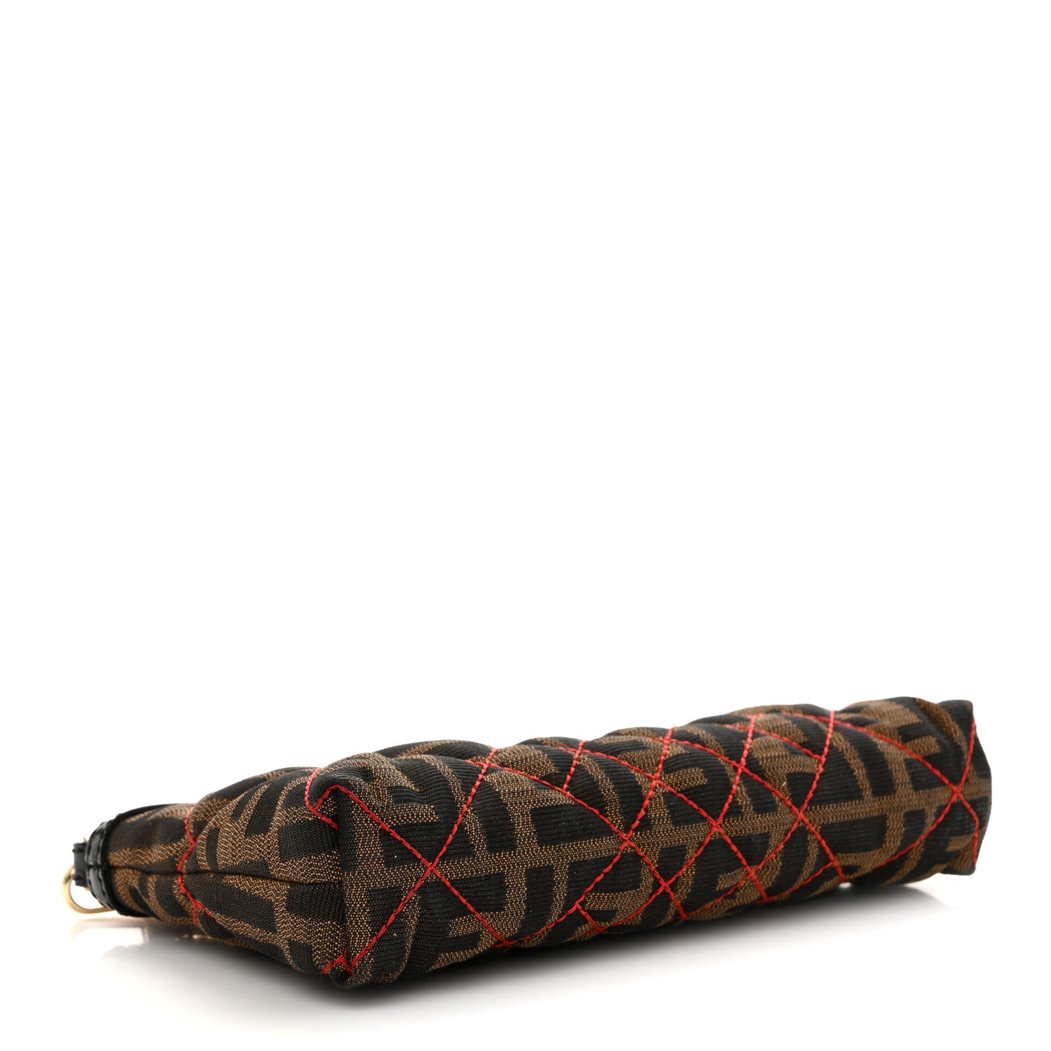 Zucca Quilted Pochette Tobacco Red