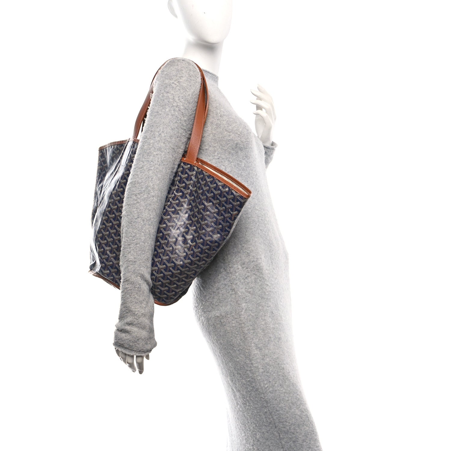Goyardine Reversible Belharra Navy Gold