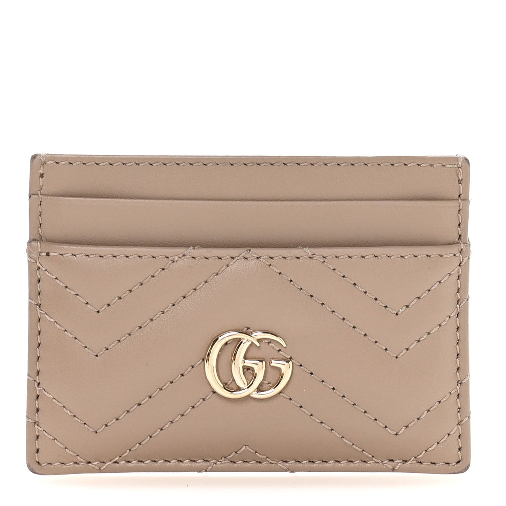 Calfskin Matelasse GG Marmont  Holder Porcelain Rose