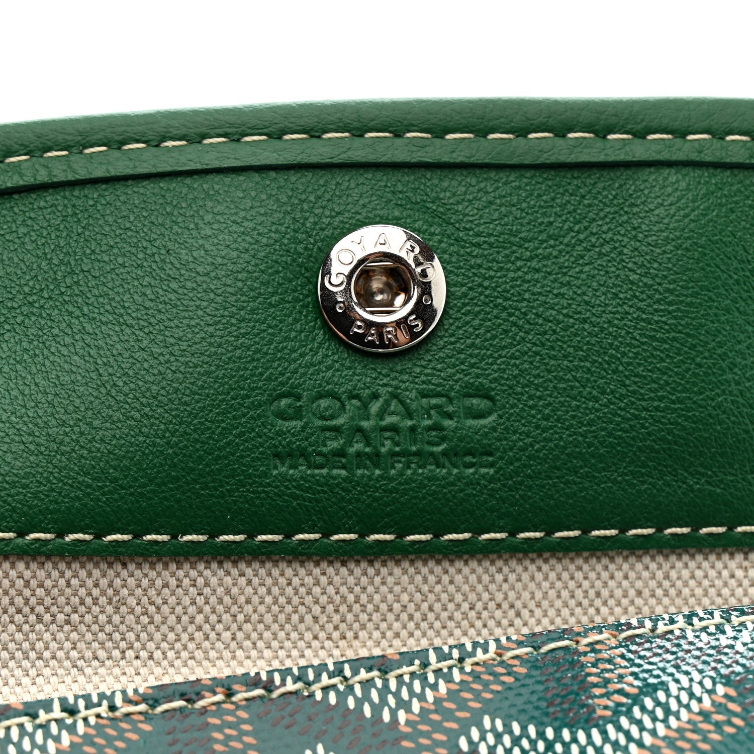 Goyardine Reversible Mini Anjou Green