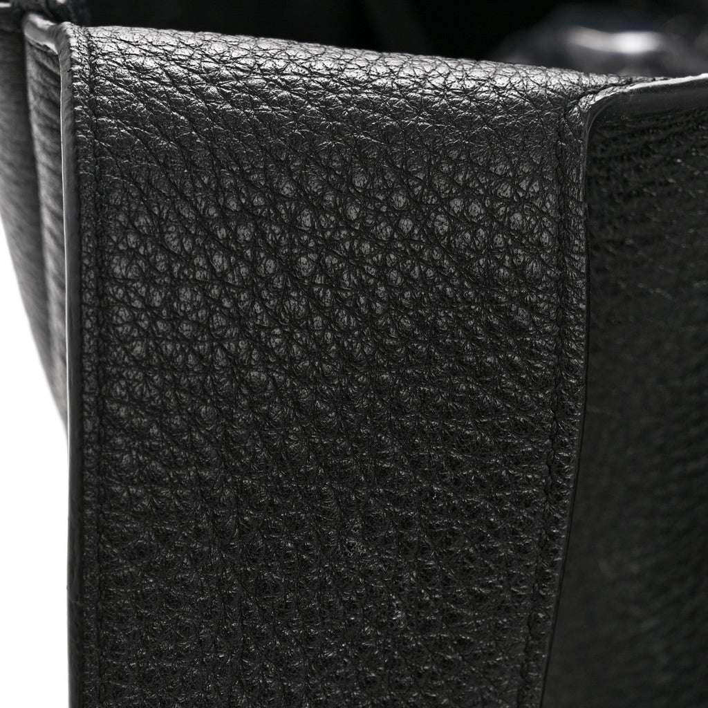 Grained Deerskin Bea Tote Black