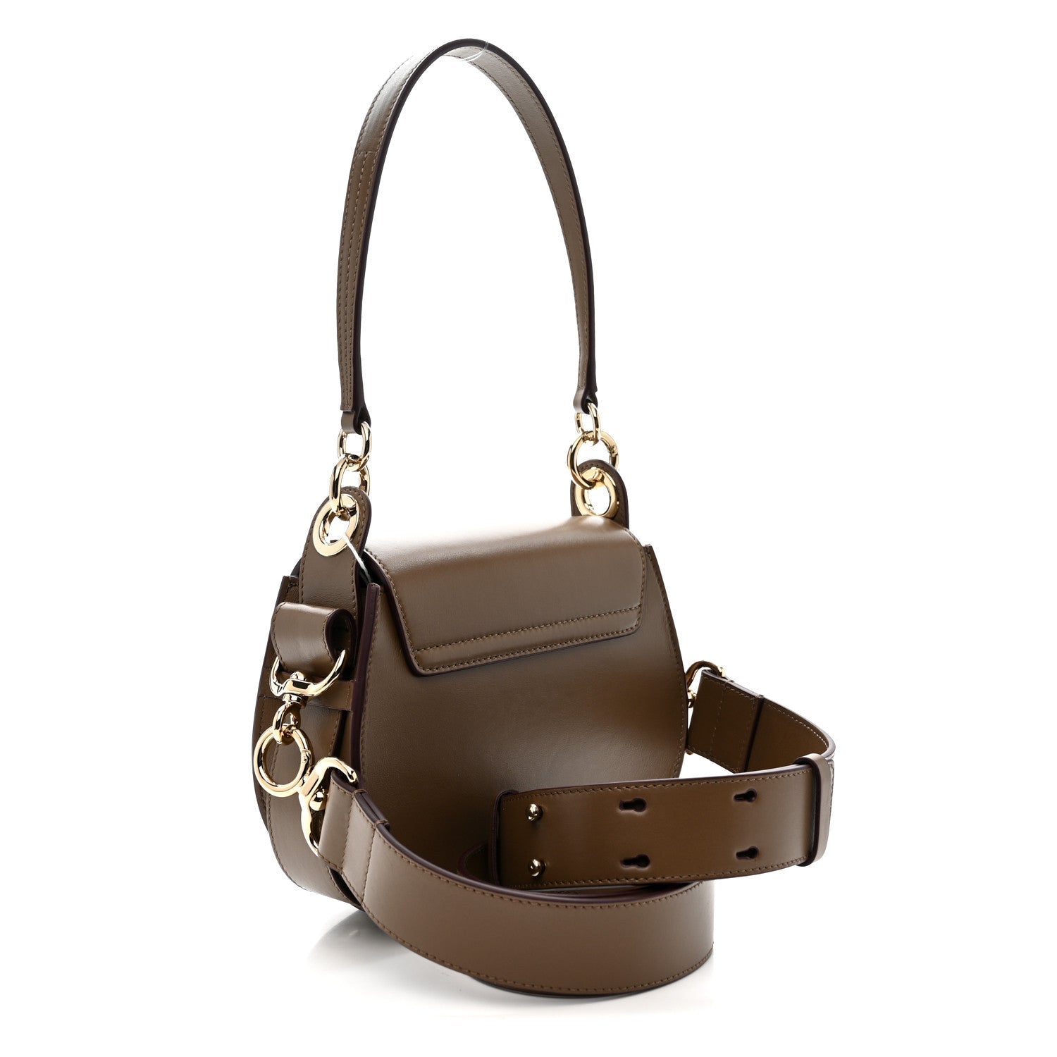 Calfskin Small Tess Bag Dark Nut