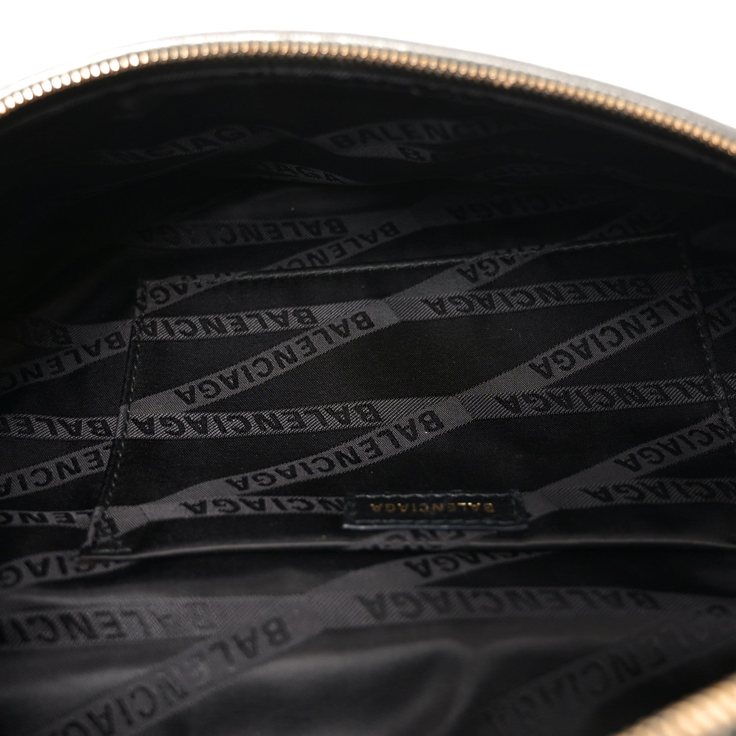 Shiny Goatskin Allover Logo Embossed XS Souvenir Belt Bag Gris