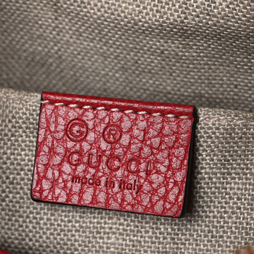 Monogram Mini Bree Messenger Bag Red