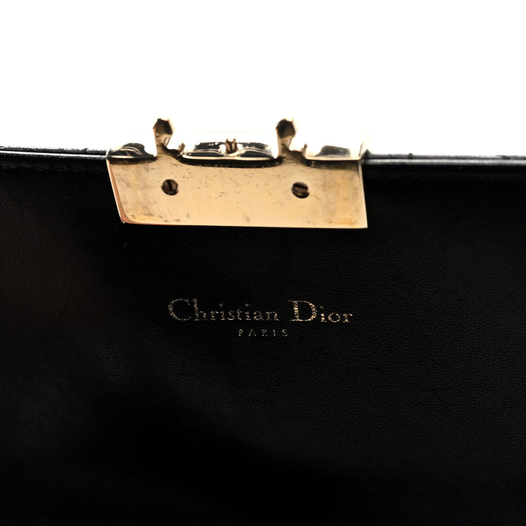 Lambskin Cannage Medium Miss Dior Flap Black
