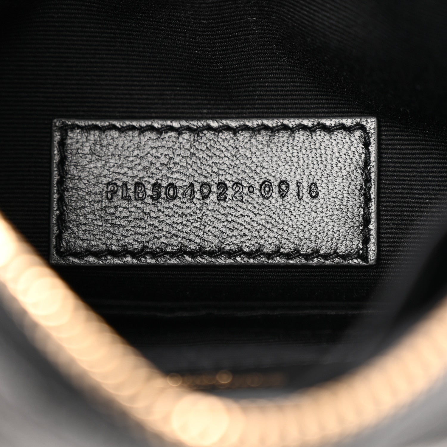 Grain De Poudre Chevron Monogram Bill Pouch Black