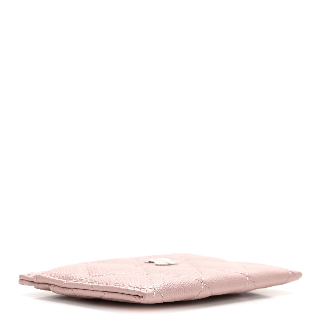 Caviar Quilted  Holder Light Pink