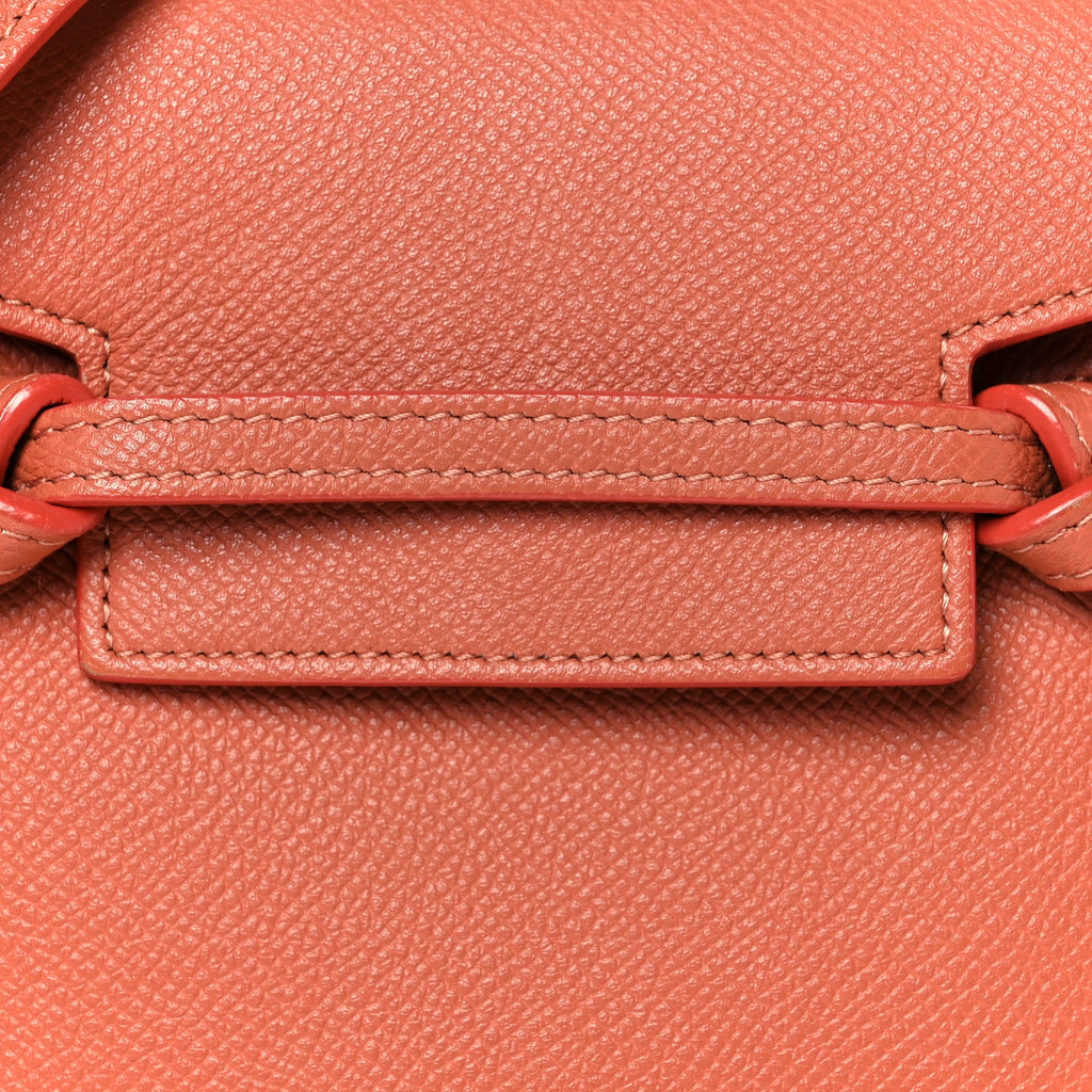 Grained Calfskin Nano Belt Bag Terracotta