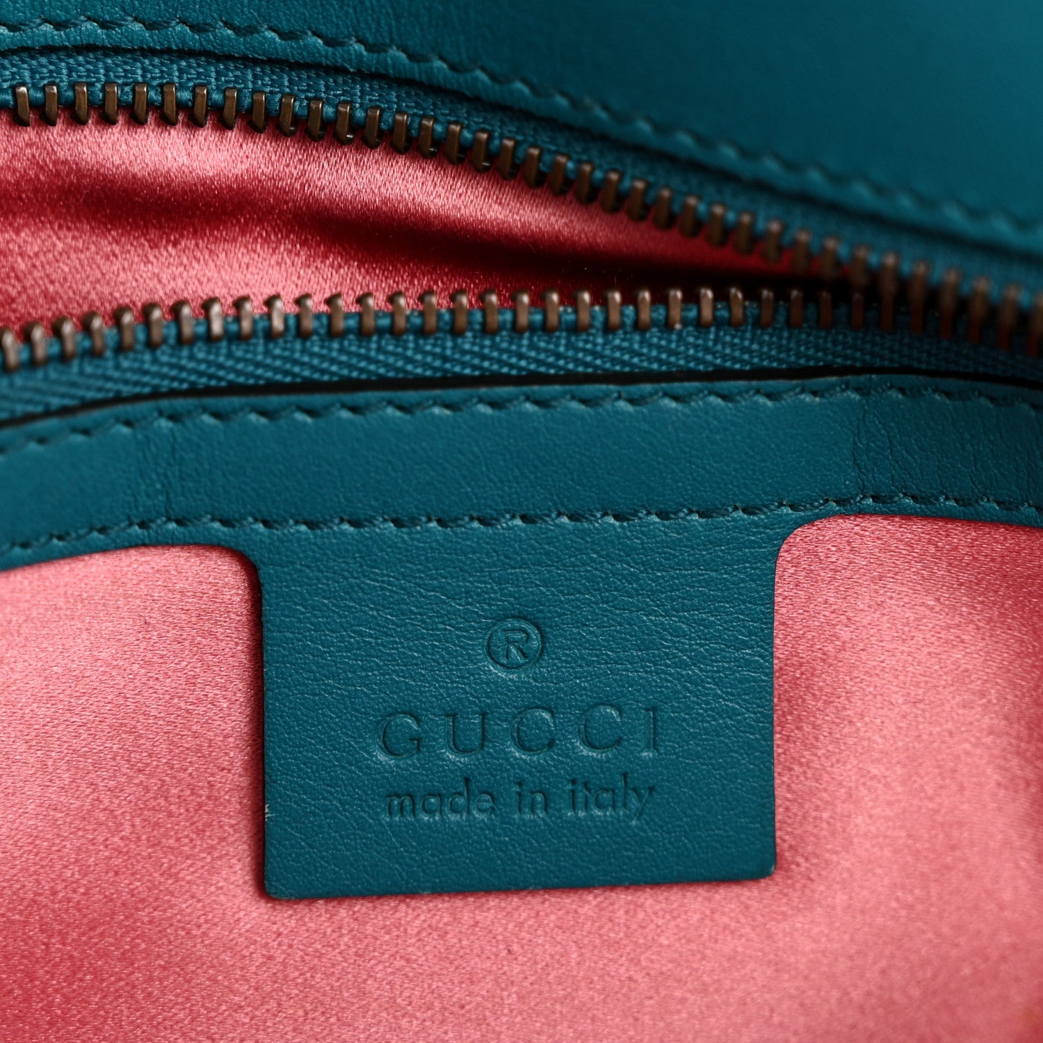 Velvet Matelasse Small GG Marmont Shoulder Bag Pavone Cyan