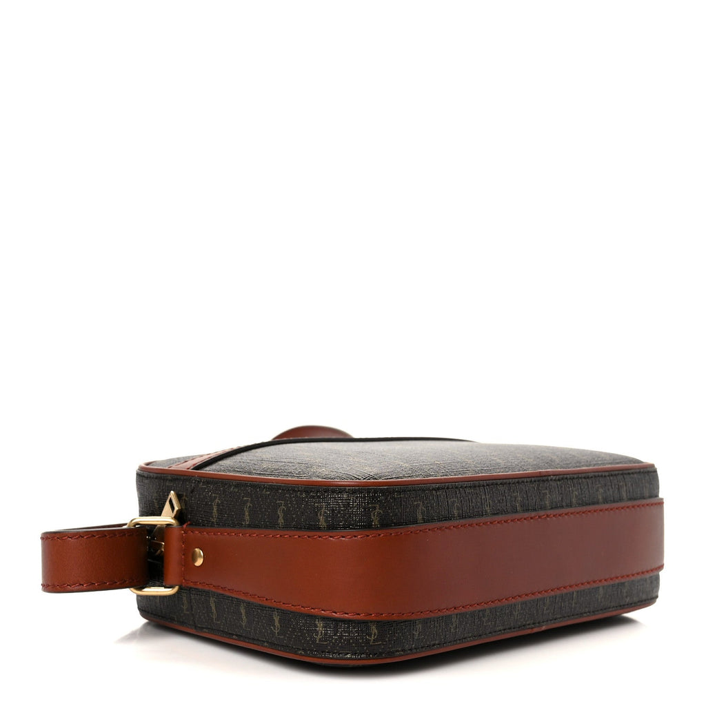 Canvas Smooth Calfskin Le Monogramme Camera Bag Chestnut