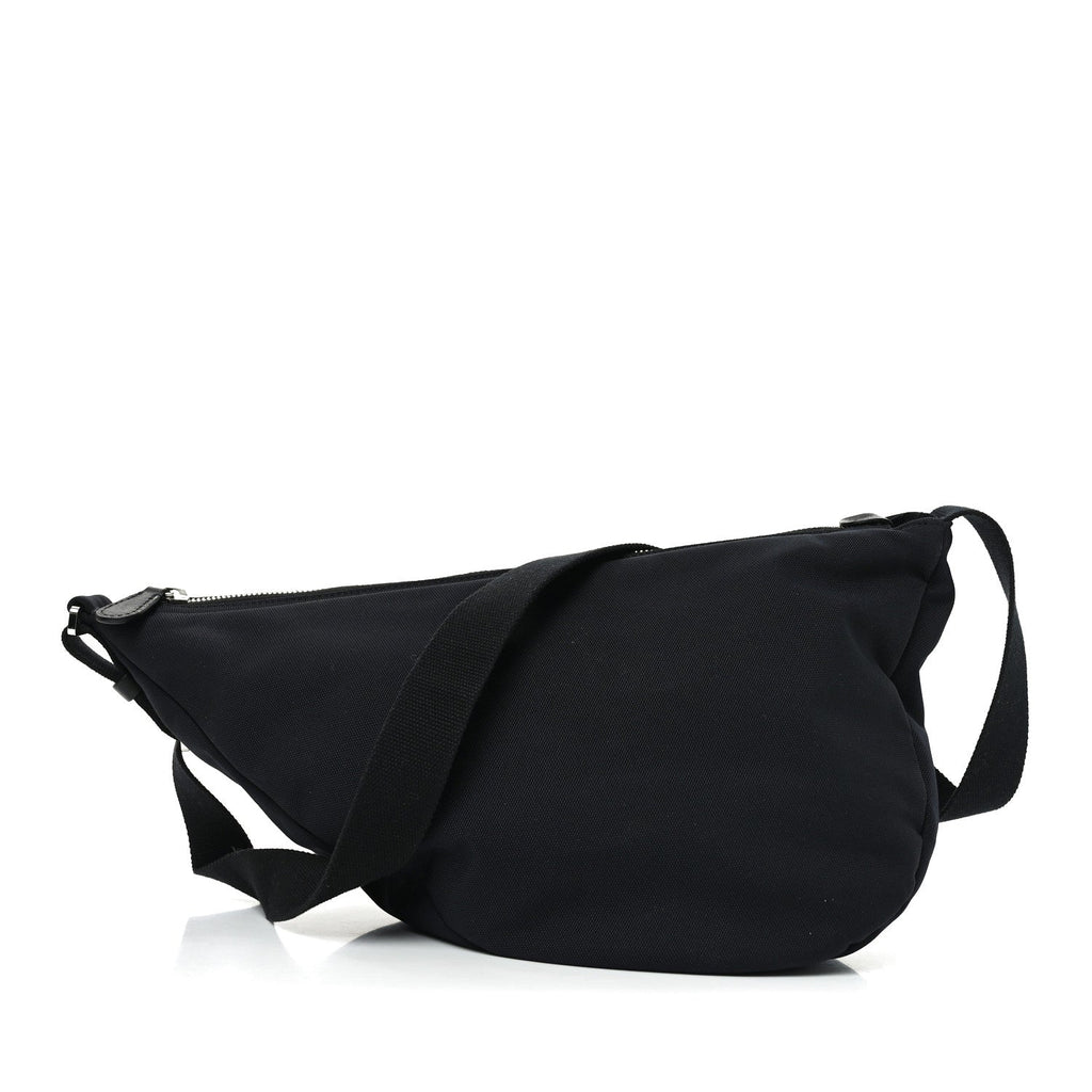 Nylon Slouchy Banana Two Bag Black