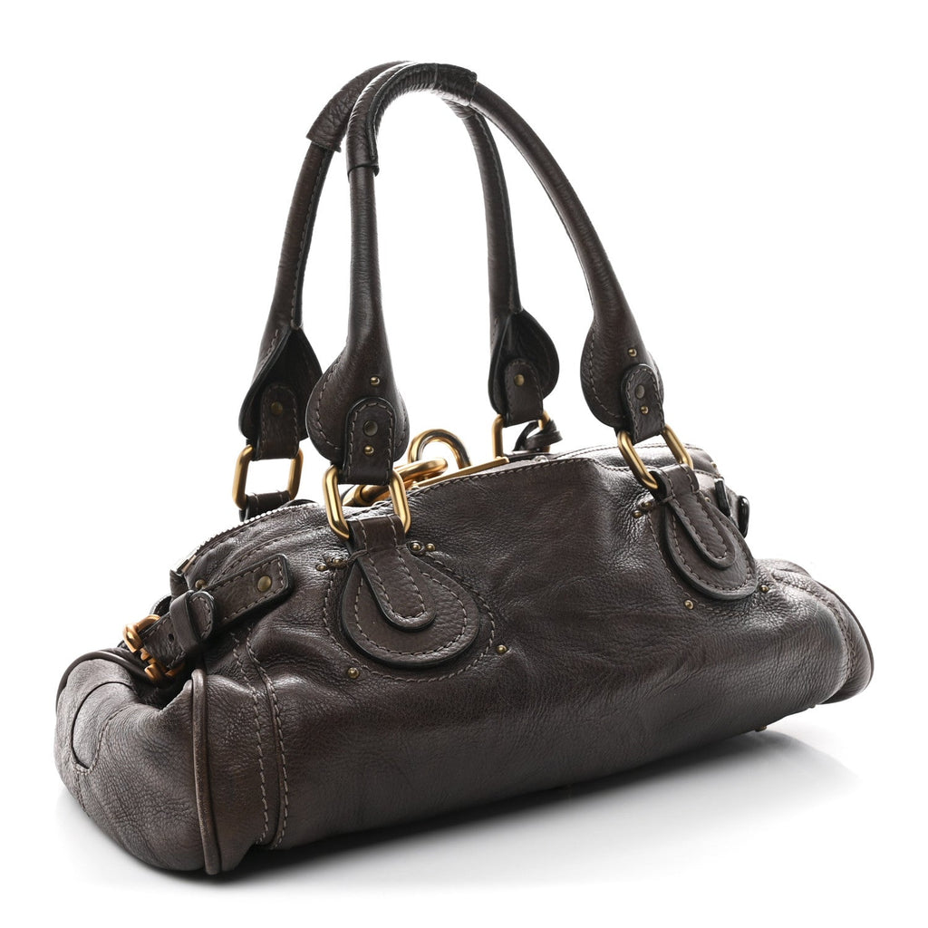 Calfskin Medium Paddington Satchel Chocolate