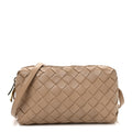 Nappa Intrecciato Nodini Mini Crossbody Almond