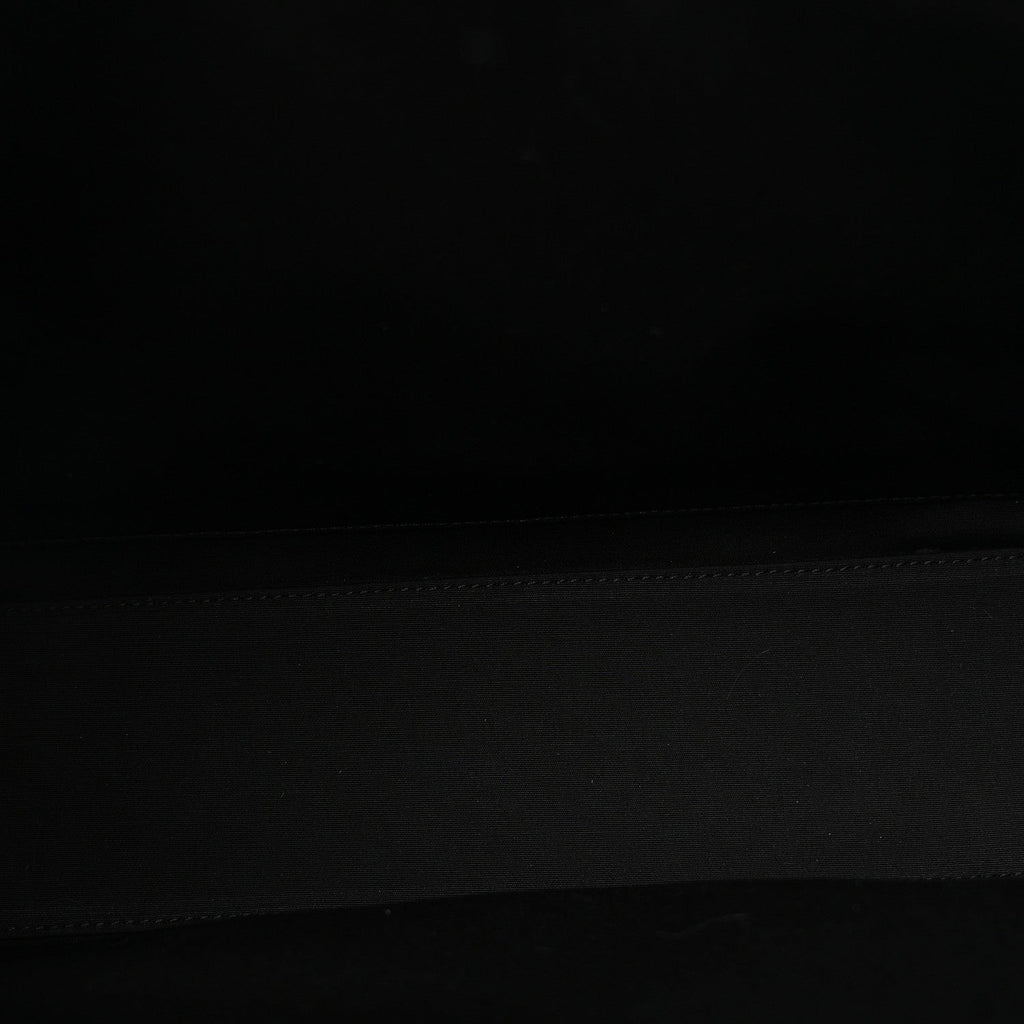 Oblique Grained Calfskin East West Tote Black