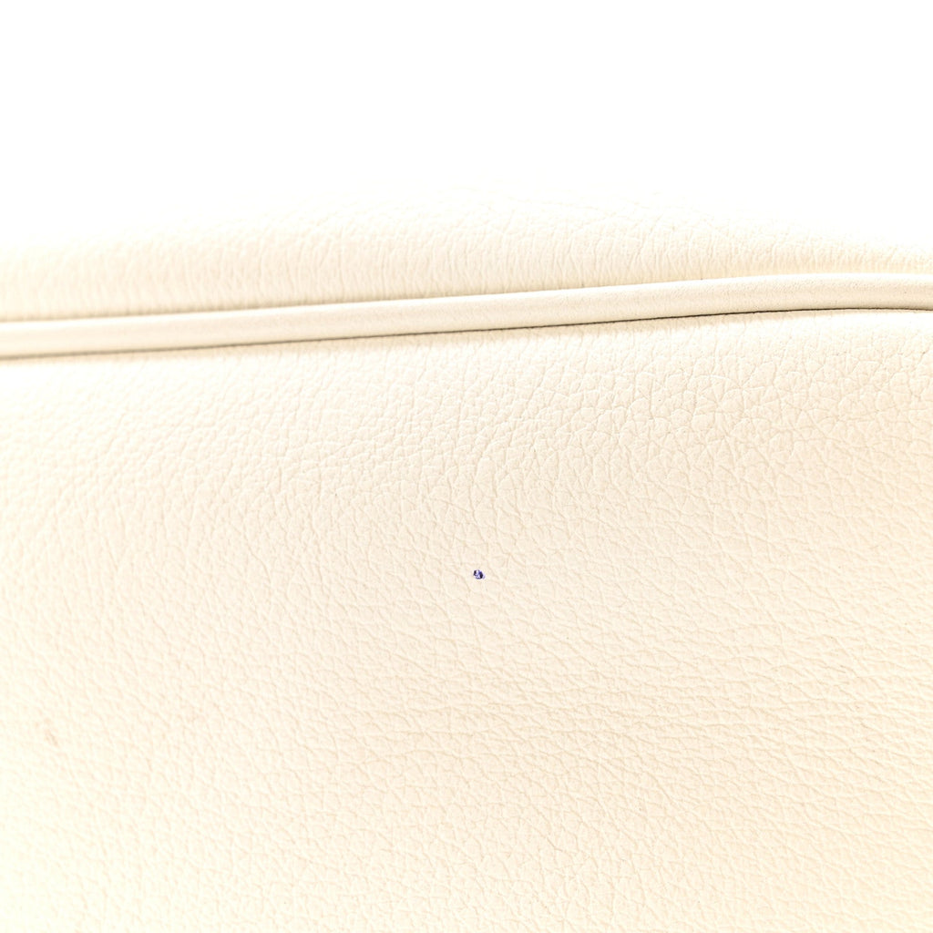 Supple Calfskin Cuir Triomphe Heloise Shoulder Bag White