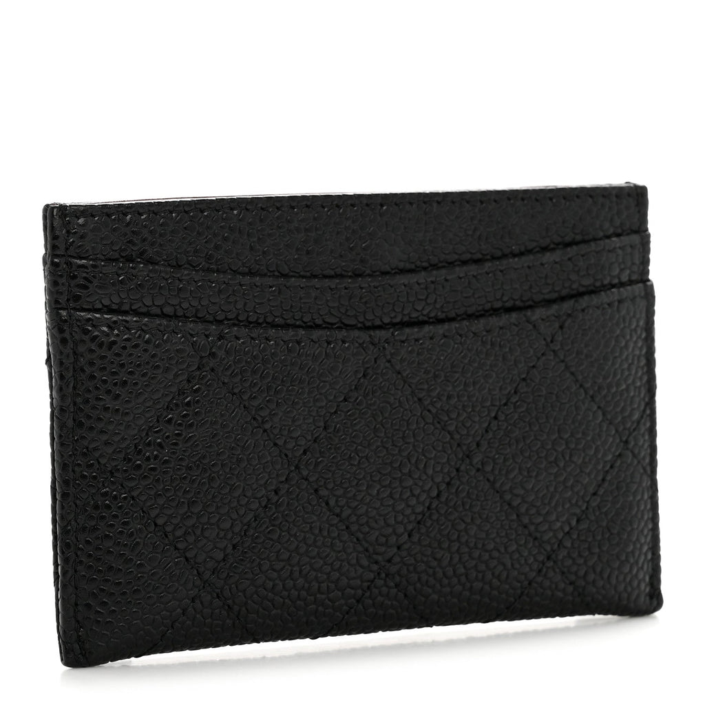 Caviar Quilted  Holder Black