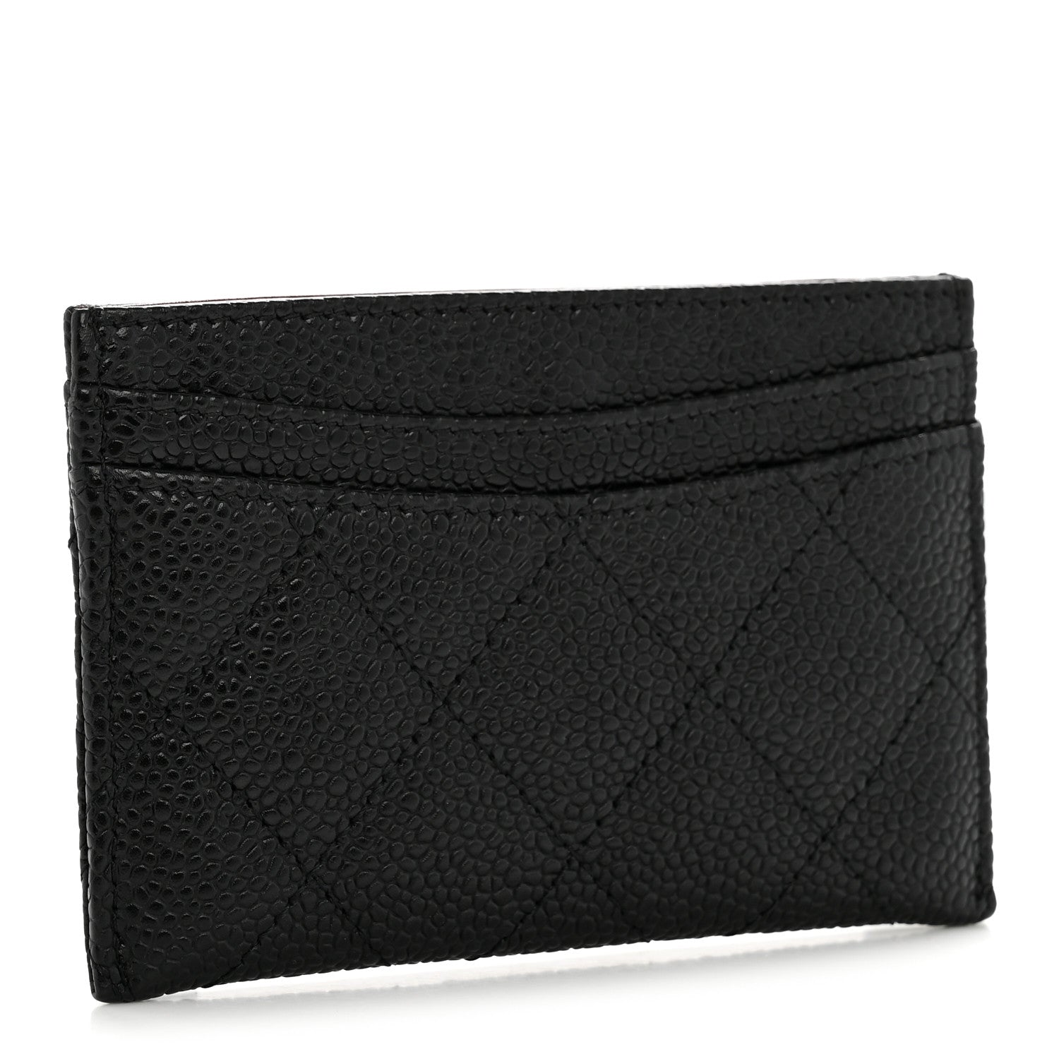 Caviar Quilted  Holder Black