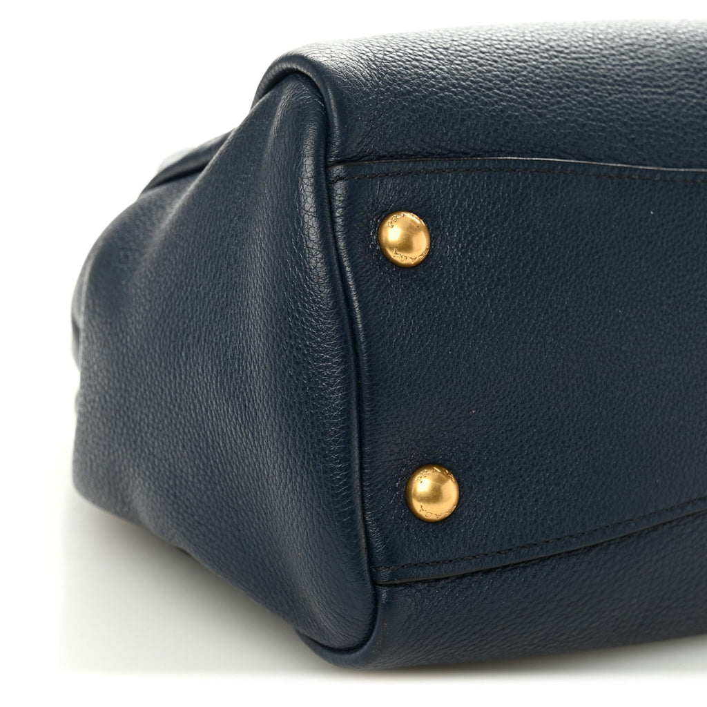 Vitello Phenix Shopping Satchel Baltico