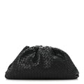 Nappa Maxi Intreccio The Pouch Oversized Clutch Black
