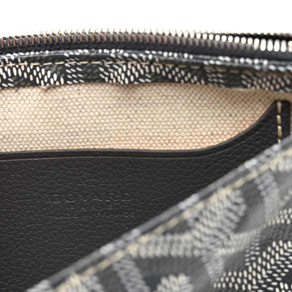 Goyardine Plumet Wallet Clutch Grey