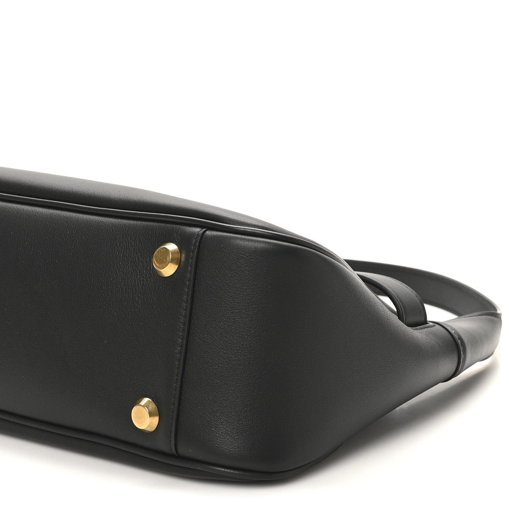 Smooth Calfskin Small Bel Air Shoulder Bag Black